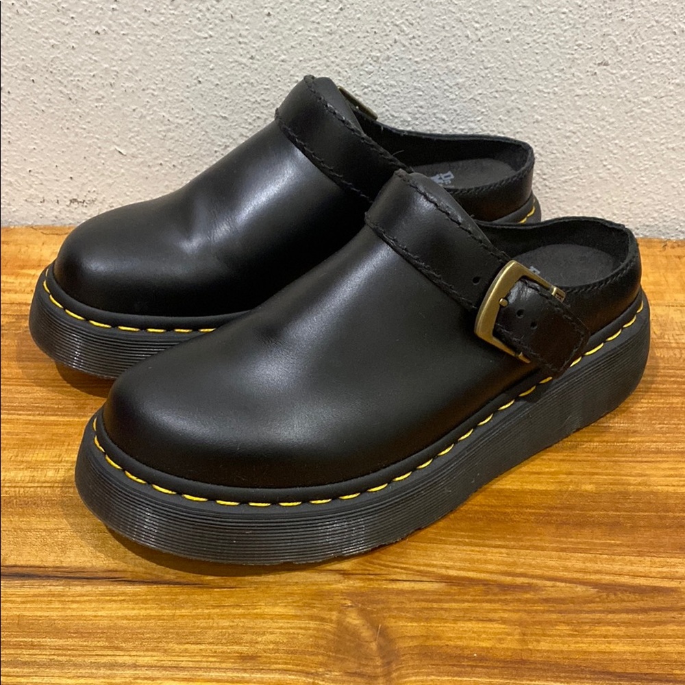 DR. MARTENS LAKETEN ATLAS LEATHER SLINGBACK PLATFORM MULES
